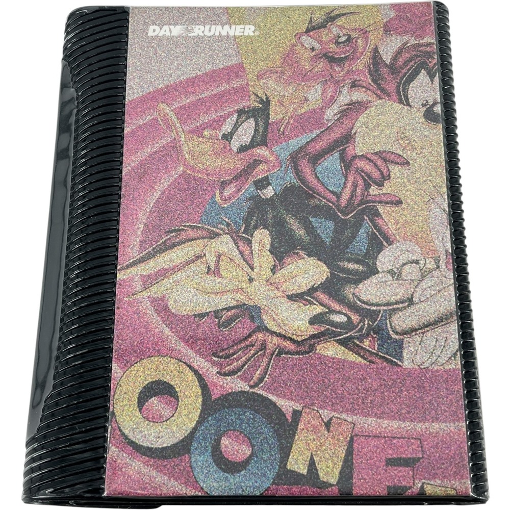 Vintage 1995 Warner Bros Looney Tunes Day Runner Planner Mini Binder